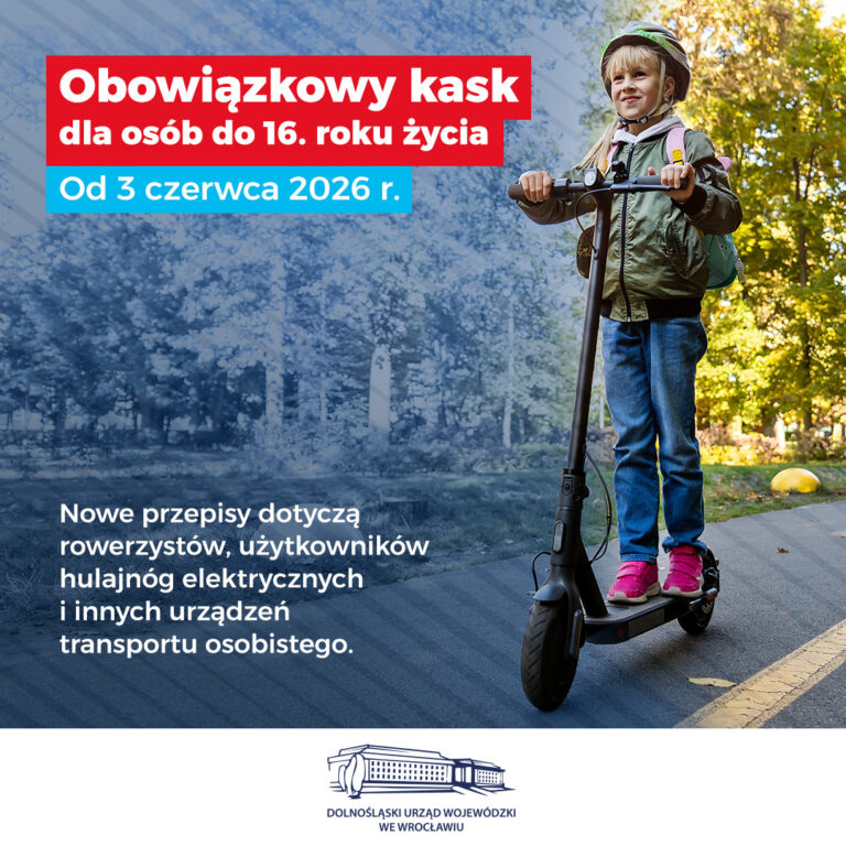 Obowiązek kasku dla dzieci od 3 czerwca 2026 r. na Dolnym Śląsku - Paragraf