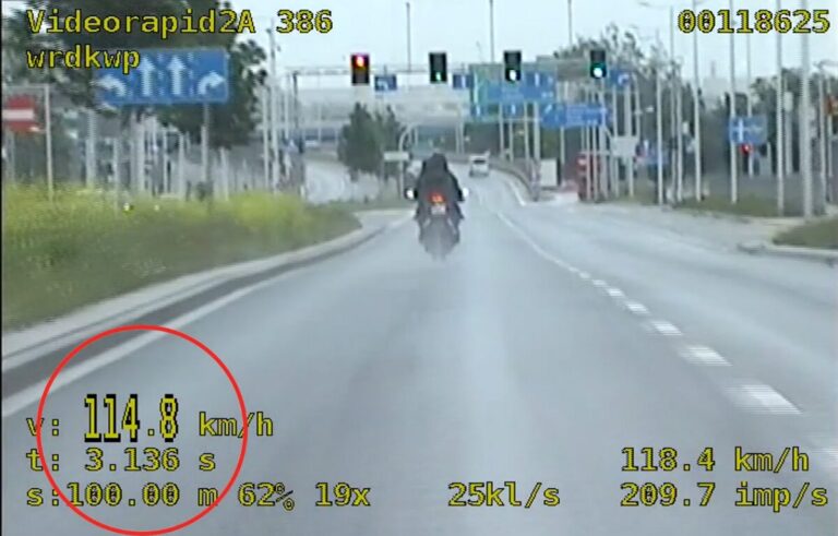 Motocyklista przekroczył prędkość o 64 km/h na Dolnym Śląsku - Paragraf