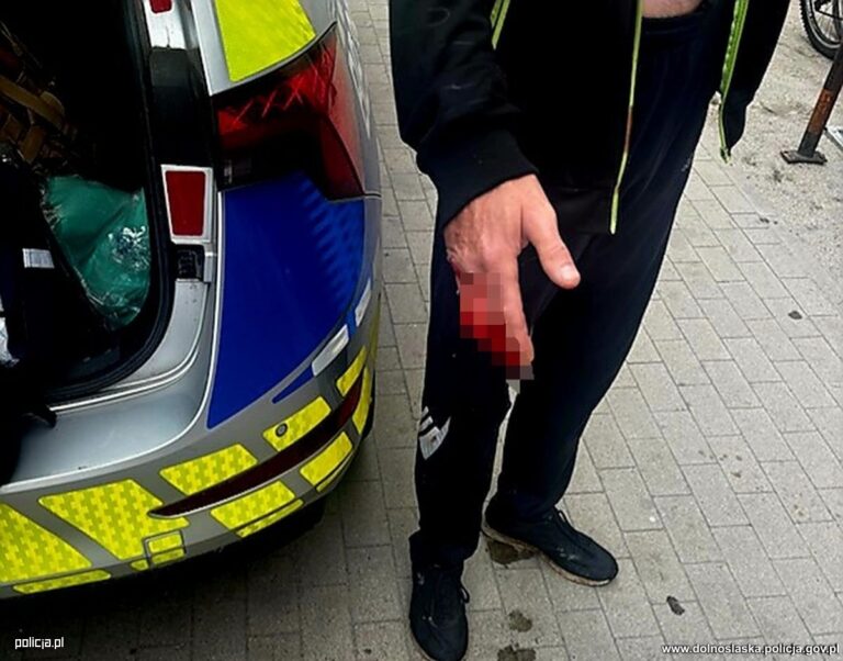 Policjanci pomogli krwawiącemu mężczyźnie w Jelczu-Laskowicach - Paragraf