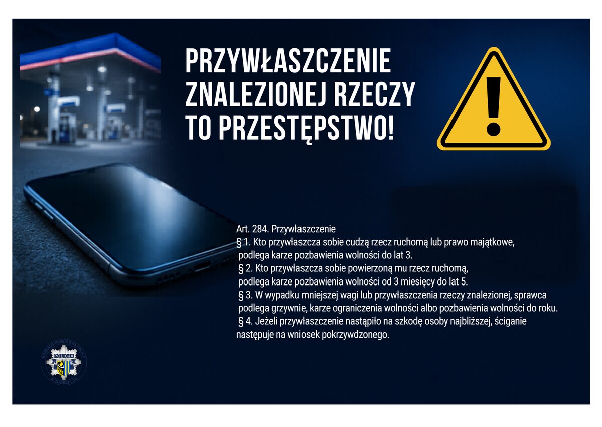 Przywłaszczył telefon na stacji paliw w Zgorzelcu - Paragraf