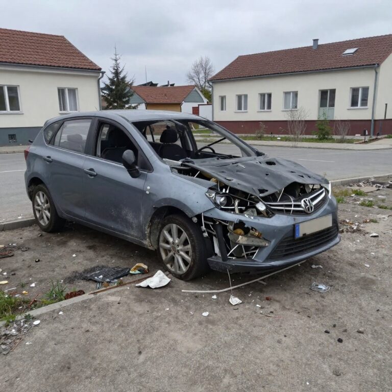 Wałbrzych: Ukradł samochód, spalił – straty 15 tys. zł! - Paragraf