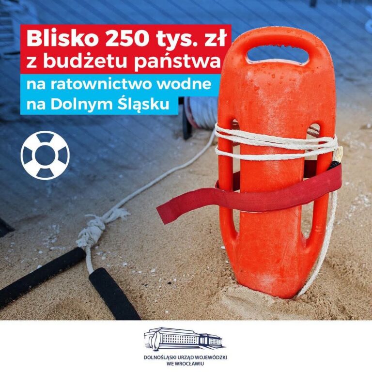 Blisko 250 tys. zł na ratownictwo wodne na Dolnym Śląsku - Paragraf