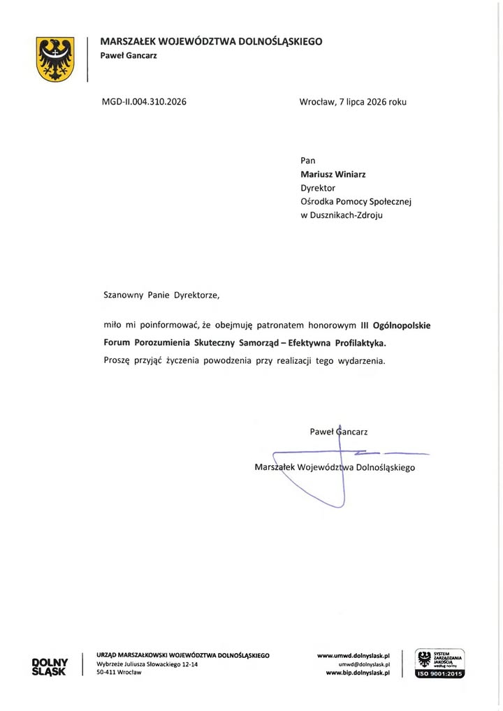 Minister Zdrowia objął patronatem forum w Dusznikach-Zdroju - Paragraf