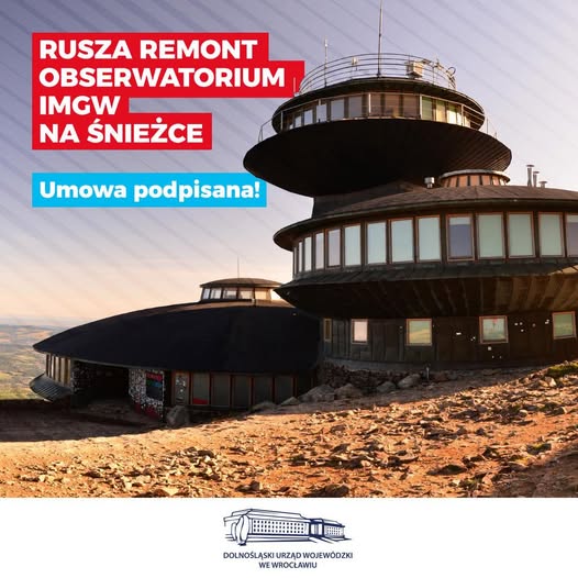 Obserwatorium na Śnieżce przejdzie remont za 24,38 mln zł - Paragraf